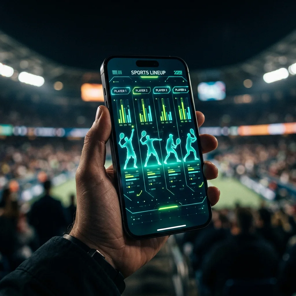 Daily Fantasy Lineup on Smartphone